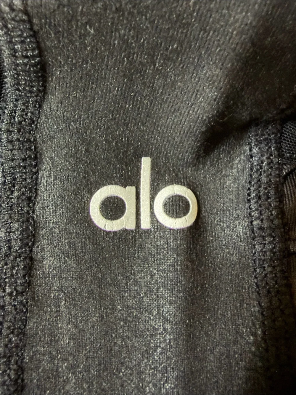 ALO Yoga Moto-Panel Black Jeggings with Ribbed Accents